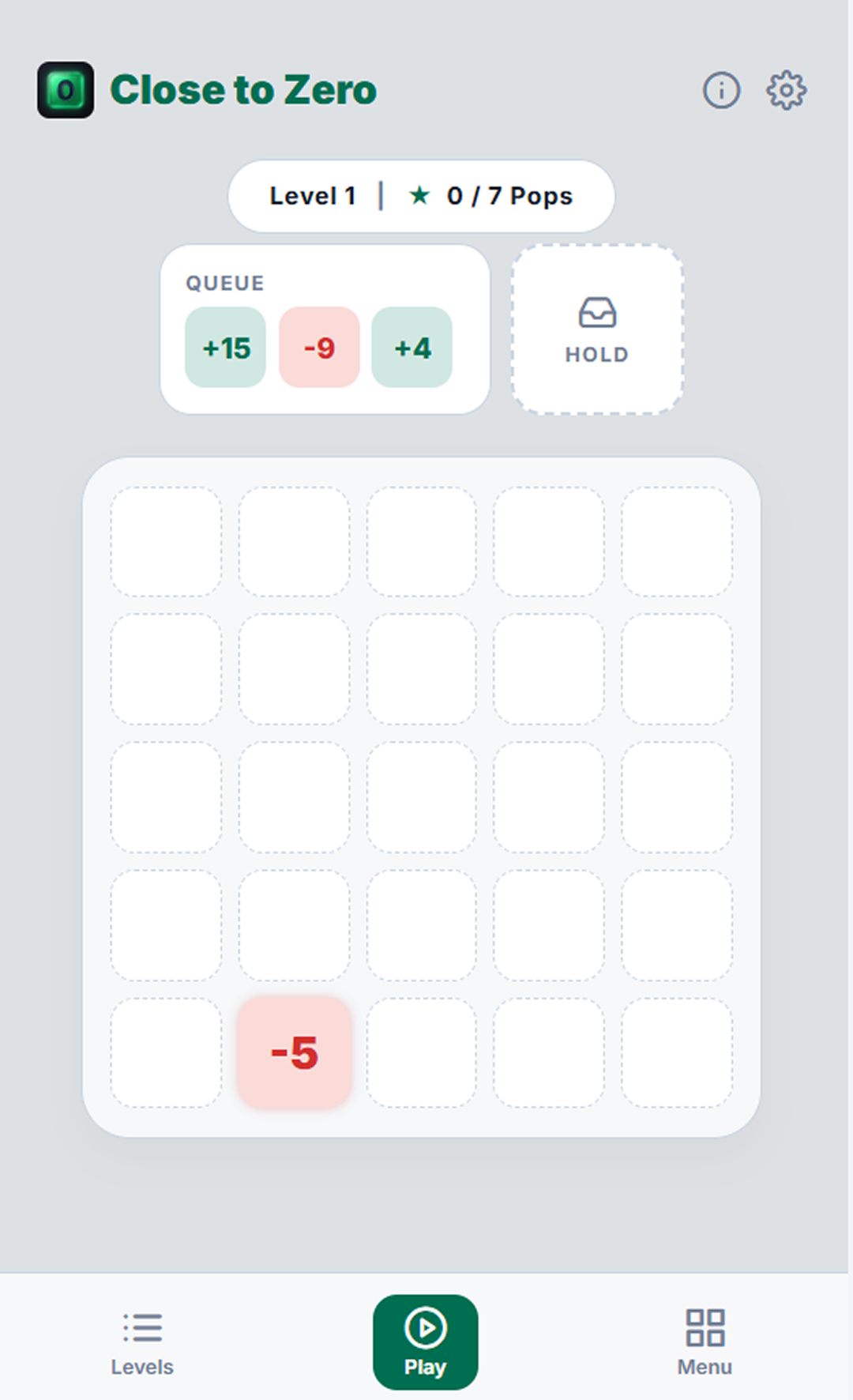 Close To Zero - Mobile Game